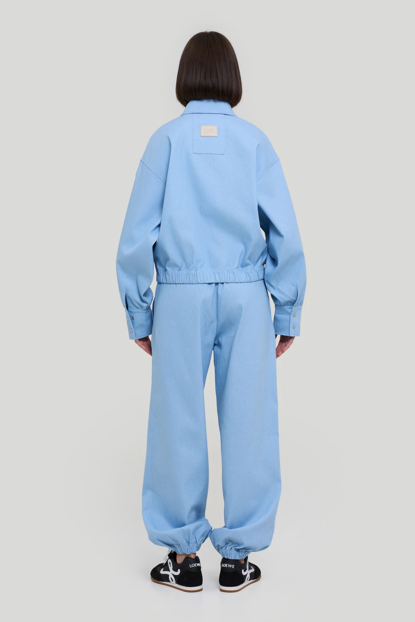 Костюм из тонкой джинсы (S/M голубой)