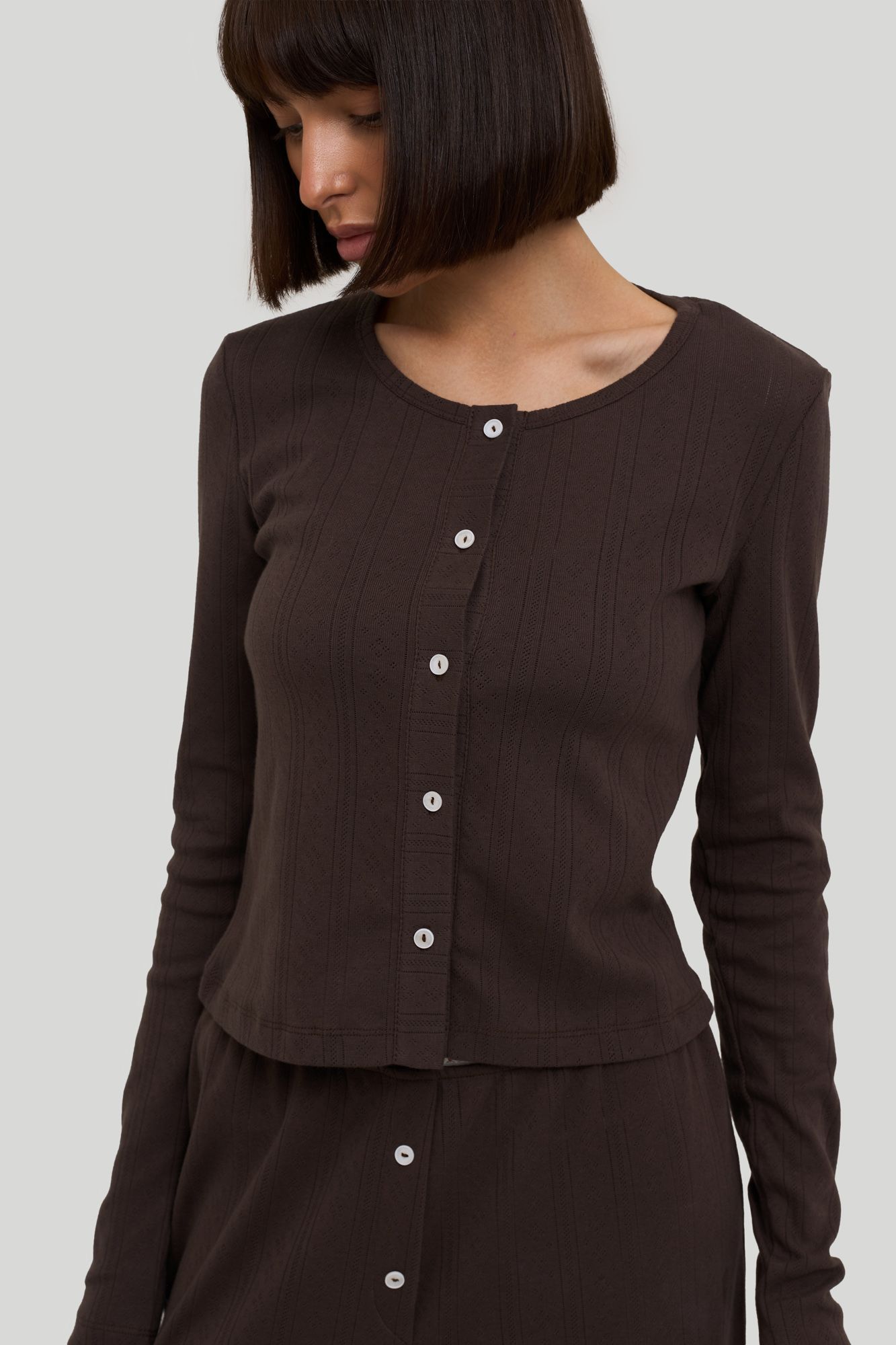 Комплект light с брюками (S/M кофе)