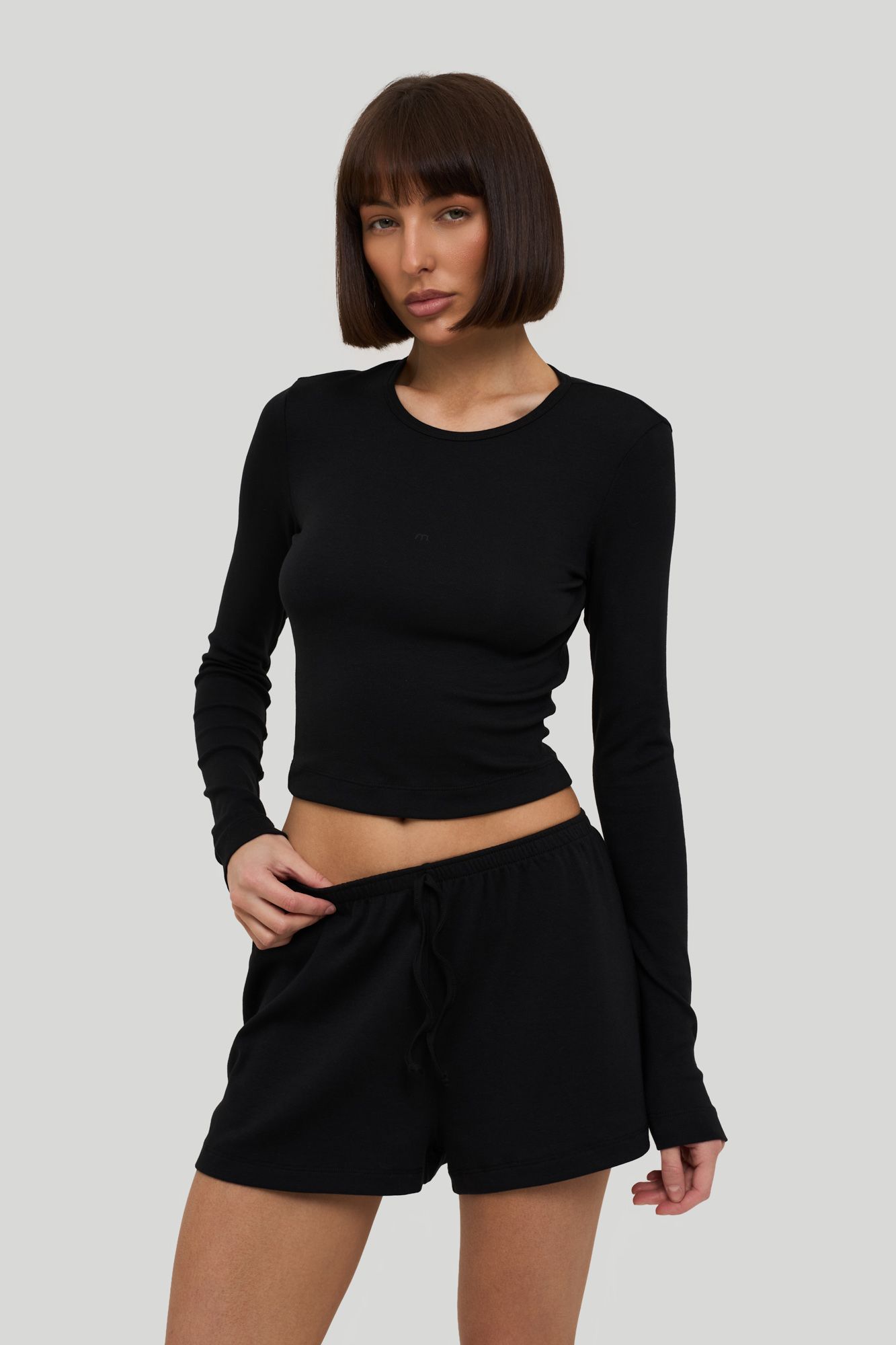 Лонгслив Organic (S/M черный)