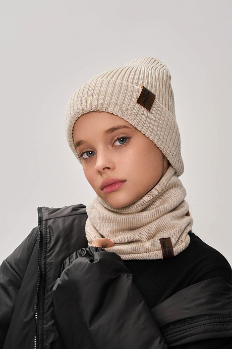 Шапка полушерстяная с хлопковым подкладом