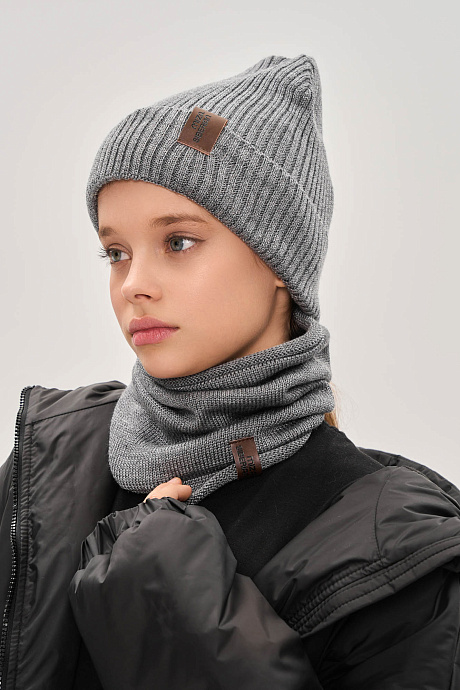 Шапка полушерстяная с хлопковым подкладом