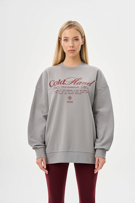 Свитшот из облегченного футера с начесом