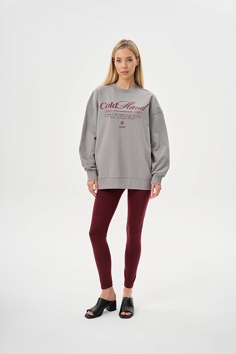 Свитшот из облегченного футера с начесом