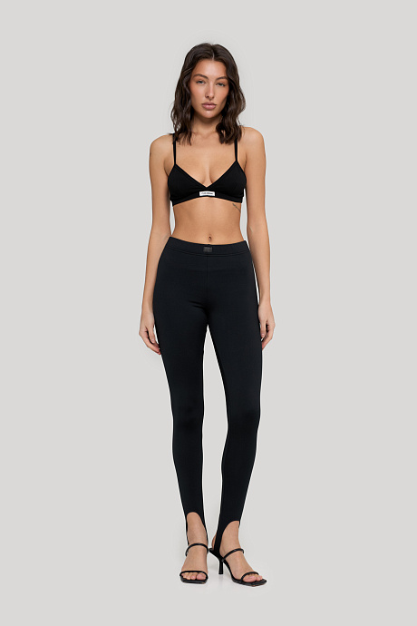 Легинсы с начесом со штрипками 