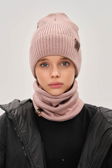 Шапка полушерстяная с хлопковым подкладом