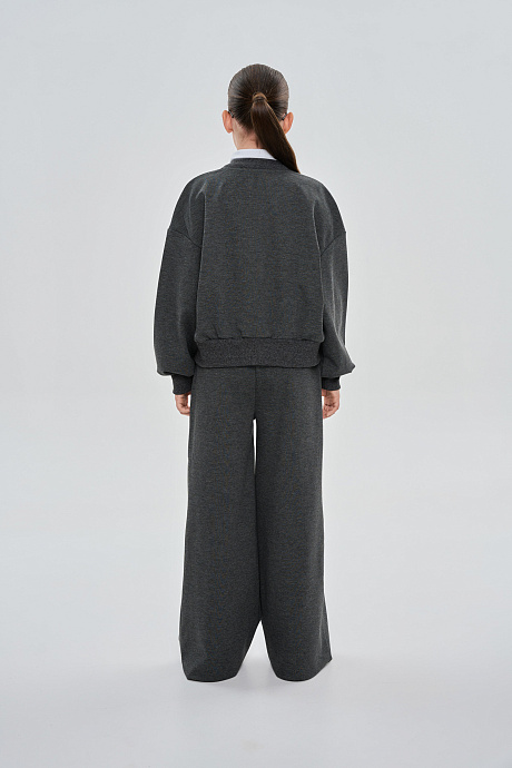 Брюки-палаццо с защипами