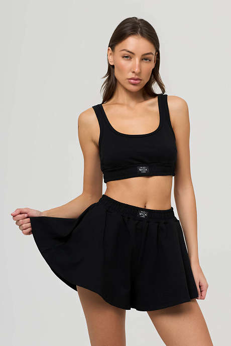 Комплект с шортиками из футера