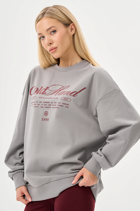 Свитшот из облегченного футера с начесом