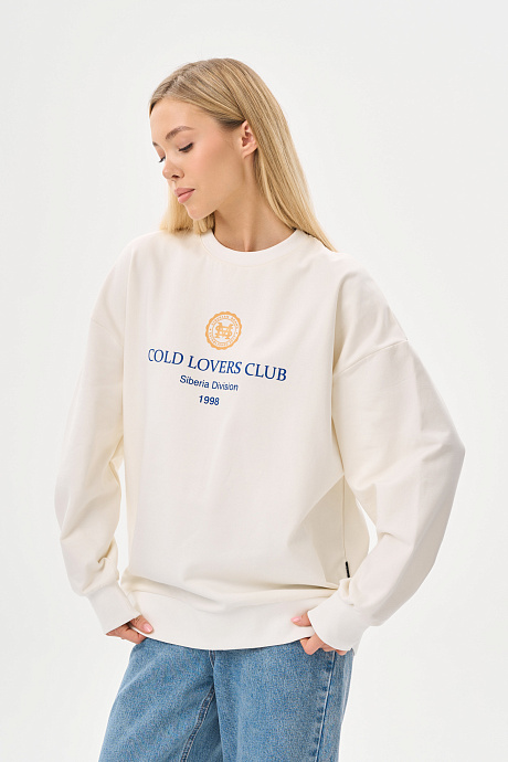 Свитшот из облегченного футера с начесом