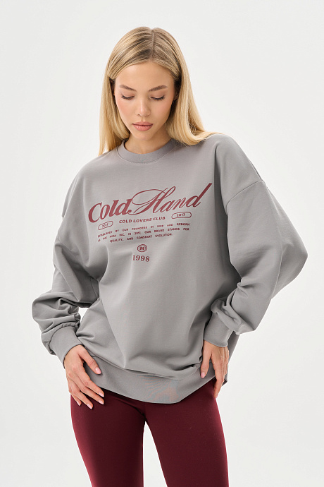 Свитшот из облегченного футера с начесом