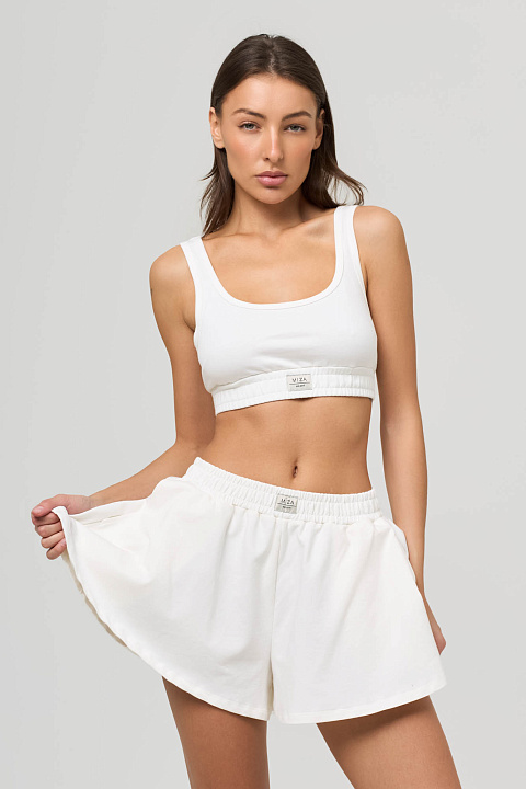 Комплект с шортиками из футера